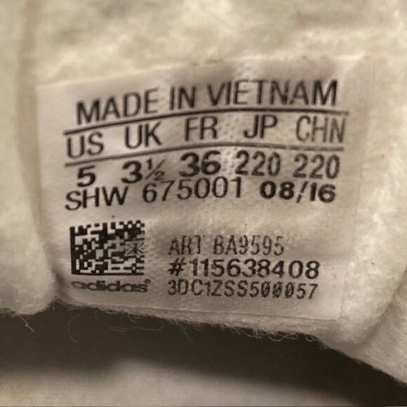 Adidas Originals Unisex Gazelle Shoe - Black - Size 5 - Picture 9 of 10